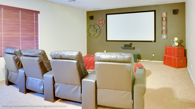 Home Entertainment: Projector and Lounge Chairs - The Best Home Accessories