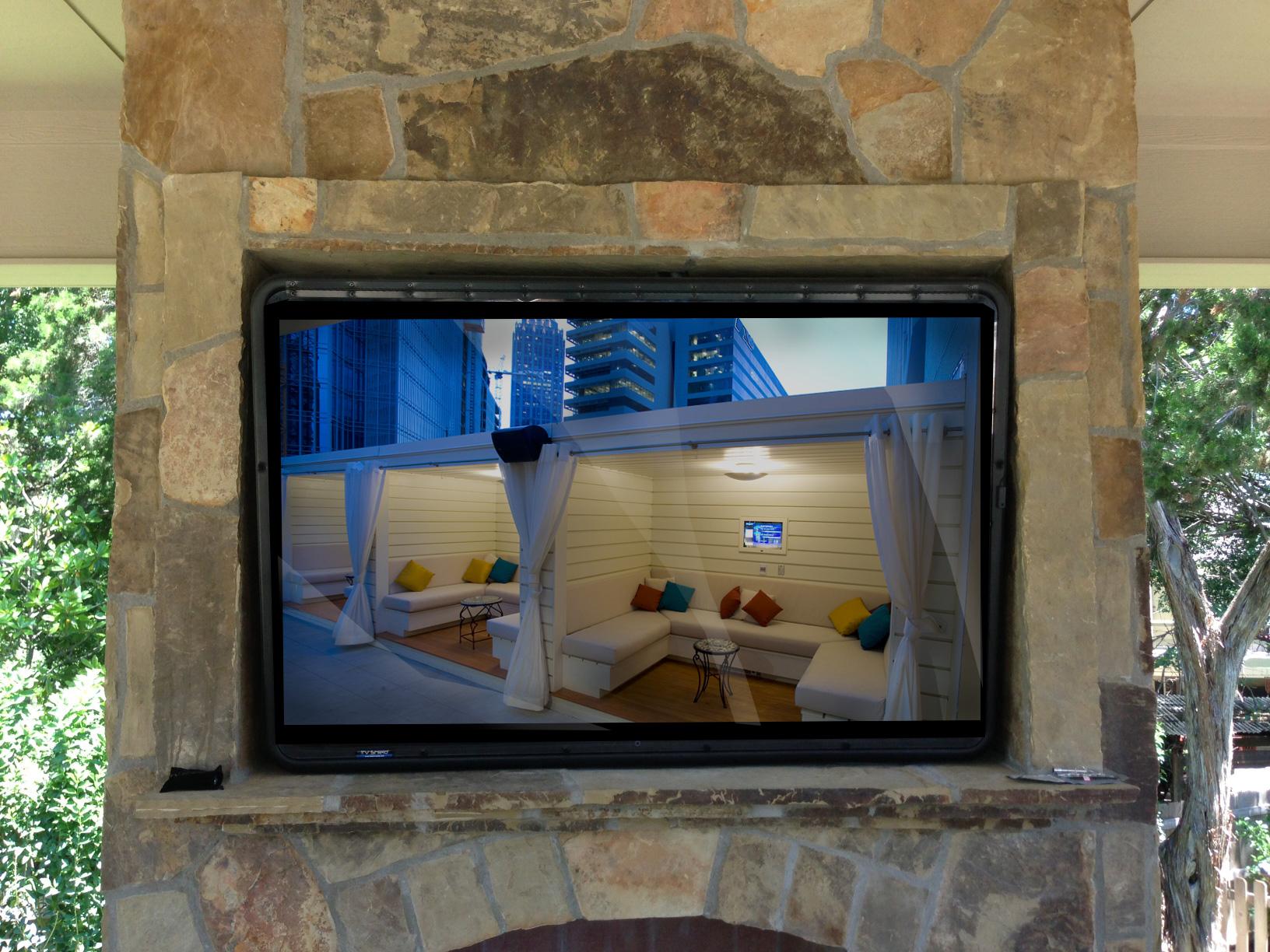 outdoor TV enclosure