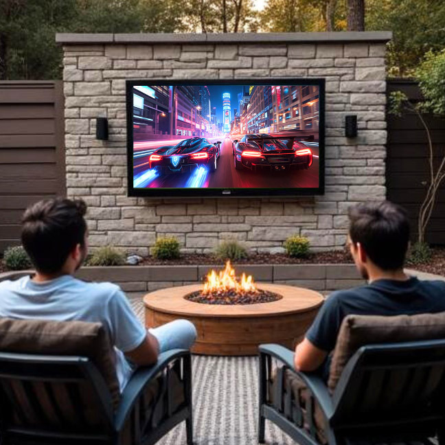 Outdoor TV video game marathon / Outdoor gaming with The TV Shield