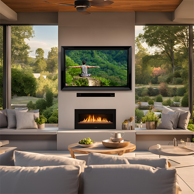 Outdoor TV relaxation - outdoor TV enclosure The TV Shield PRO